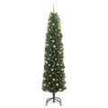 vidaXL Umelý vianočný stromček Zelená 210 cm PVC, oceľ a plast