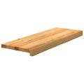 vidaXL Schodiskové stupne 12 ks svetlohnedá 70x25x2 cm dubový masív