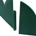 vidaXL Obruba trávnika 10 ks zelená 65x15 cm PP