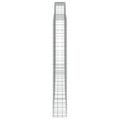 vidaXL Oblúkový gabionový kôš 25ks 400x30x220/240cm pozinkované železo
