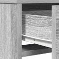 vidaXL Toaletný stolík Sivý Sonoma 50 x 41 x 140 cm Kompozitné drevo