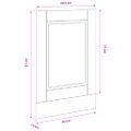 vidaXL Panel umývačky riadu Porto sivé sonoma 45x1,5x57 cm kompozitné drevo