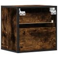 vidaXL Nástenné nočné stolíky 2 ks dymový dub 40x31x39,5 cm