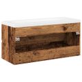 vidaXL skrinka pod umývadlo so vstavaným umývadlom Old Wood