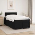 vidaXL Posteľ boxspring s matracom Čierna 120 x 190 cm Zamat