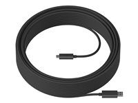 USB kábel - USB typ A (samec) do USB-C (samec) - USB 3.1 - 10 m - plénum, Active Optical Cable (AOC) - pre Room Solution Huddle, Large