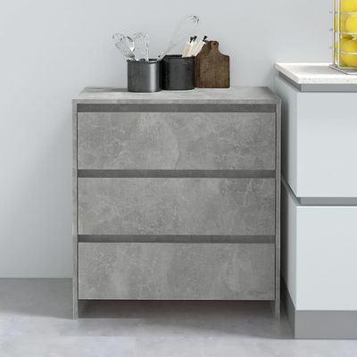 vidaXL Komoda betónovo sivá 70x41x75 cm spracované drevo