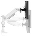 Neomounts DS65S-950WH2  Neomounts NEXT One SL Desk Mount, double display, sliding VESA (topfix clamp/grommet), white Držák, VESA, stolní, pro 2 ploché/zakrivené monitory, úhloprícka 24–34", náklon 140°, otácení 180°, rotace 180°, nosnost 22kg, bí