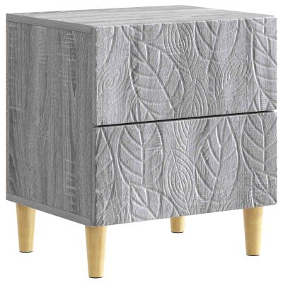 vidaXL Nočný stolík Sivý Sonoma 43 x 34,5 x 48 cm Kompozitné drevo