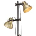 vidaXL Stojanová lampa s 2 podstavcami mosadzná E27 liatina železa