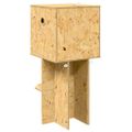 vidaXL Terárium Hnedá 40 x 40 x 90 cm OSB
