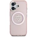 Guess Hardcase MagSafe IML Metal Mountain Logo Case for iPhone 16 6,1" Pink