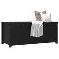 vidaXL Úložný box čierny 110x50x45,5 cm masívna borovica
