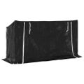 vidaXL Regál na krbové drevo s pláštenkou 200,5x60,5x110,5 cm