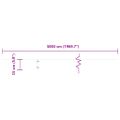 vidaXL Obrubník trávnika 50 ks 15 x 103 cm Olivovo zelená