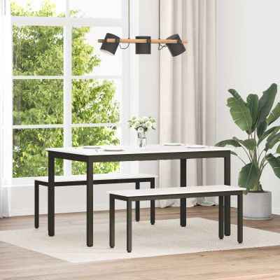 vidaXL lavička Biela 110 x 35 x 45 cm Masívne borovicové drevo