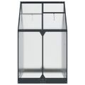vidaXL Záhradný skleník 183,5 x 123 x 207 cm Hliník a pozinkovaná oceľ