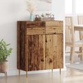 vidaXL Servírovacia skriňa Staré drevo 69,5 x 34 x 90 cm