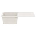 vidaXL Drez Biela 780 x 500 mm 80% Kvárc a 20% Živica