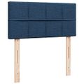 vidaXL Posteľný rám boxsping s matracom modrý 80x200 cm látka