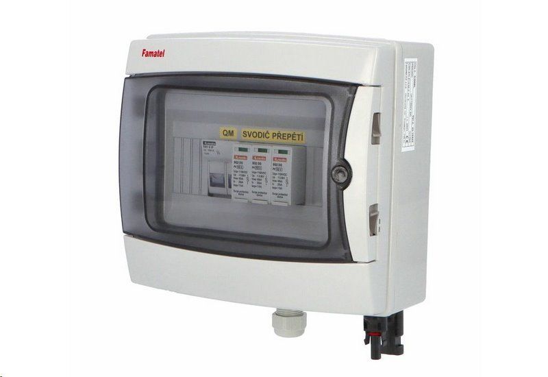 Rozvádzač SolarBOX FAMATEL fr006L T2 (1000V DC) pre 1 string IP65 certifikovaný