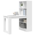 vidaXL Stôl Biela Kompozitné drevo 122 x 67 x 145 cm