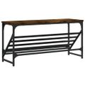 vidaXL Regál na topánky dymový dub 90x30x45 cm kompozitné drevo