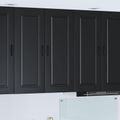 vidaXL Dvierka na umývačku Kalmar Čierna 80 x 31 x 100 cm