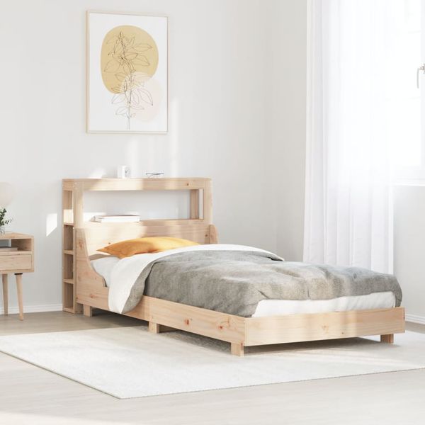 vidaXL Posteľ bez matraca 90x190 cm masívna borovica