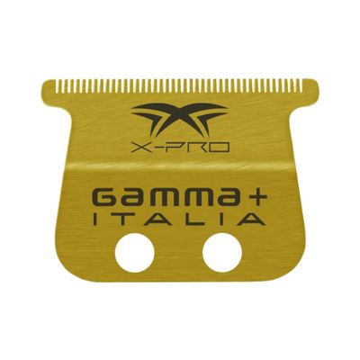 Strihacia hlavica pre kontúrovacie strojčeky GAMMA PIÚ Fixed wide X-PRO blade Gold titanium
