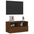 vidaXL TV nástenná skrinka hnedý dub 60x30x30 cm kompozitné drevo