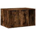 vidaXL Uzavretý box na stelivo, tmavý dub 80x50x45cm, kompozitné drevo