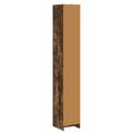 vidaXL Kúpeľňová skriňa Dymový dub 30 x 33 x 190 cm Kompozitné drevo