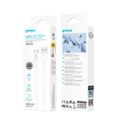 BWOO 3A silikónový kábel X329C USB - USB-C 1m biely