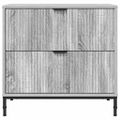 vidaXL Nočný stolík Sivý dub sonoma 63.5 x 36 x 61 cm Kompozitné drevo