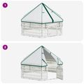 vidaXL 6 panelový psí výbeh 122 x 106,5 x 82 cm Plast Biela Skladací
