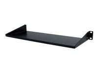 1U Rack Shelf 7" Deep (CABSHELF1U) - Polica skrine - čierna - 1U - 19" - pre P/N: RK12OD2, RK2537BKM, RK3236BKF, RK4236BKB, RK4242BK24, RK4242BK30, RKQMCAB12V2