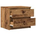 vidaXL Nočné stolíky 2 ks staré drevo 50x40x43,5 cm kompozitné drevo