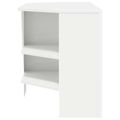 vidaXL RohováTVskriňa 102 x 40,5 x 45 cm Biela Kompozitné drevo