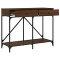 vidaXL Konzolový stolík hnedý dub 100x39x78,5 cm kompozitné drevo