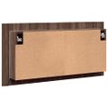 vidaXL LED kúpeľňová zrkadlová skrinka hnedý dub 90x12x45 cm akryl