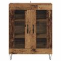 vidaXL Servírovacia skriňa Staré drevo 69,5 x 34 x 90 cm