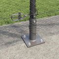 vidaXL Hexagonálne oplotenie s betónovým podstavcom 100 x 1,2 m Sivá