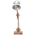 vidaXL Industriálna stropová lampa strieborná okrúhla 58x18x90 cm E27