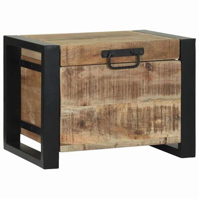 vidaXL Úložné truhlice s úložiskom Hnedá 40 x 30 x 30 cm Mangový masív