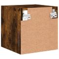 vidaXL TV nástenné skrinky s LED svetlami 2 ks dymový dub 30x28,5x30cm