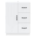 vidaXL Servírovacia skriňa Biela 66 x 34,5 x 87 cm Kompozitné drevo