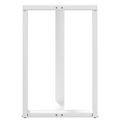 vidaXL Nohy barového stola v tvare T, 2 ks, biele, 60x35x(90-91) cm, oceľové