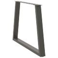 vidaXL Nohy k jedálenskému stolu v tvare V, 3 ks, antracitové, 100 x (72-73,3) cm, oceľ