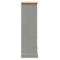 vidaXL Knižnica VIGO sivá 60x35x114,5 cm masívna borovica